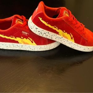 Puma Paw Patrol Red Suede Toddler Shoes